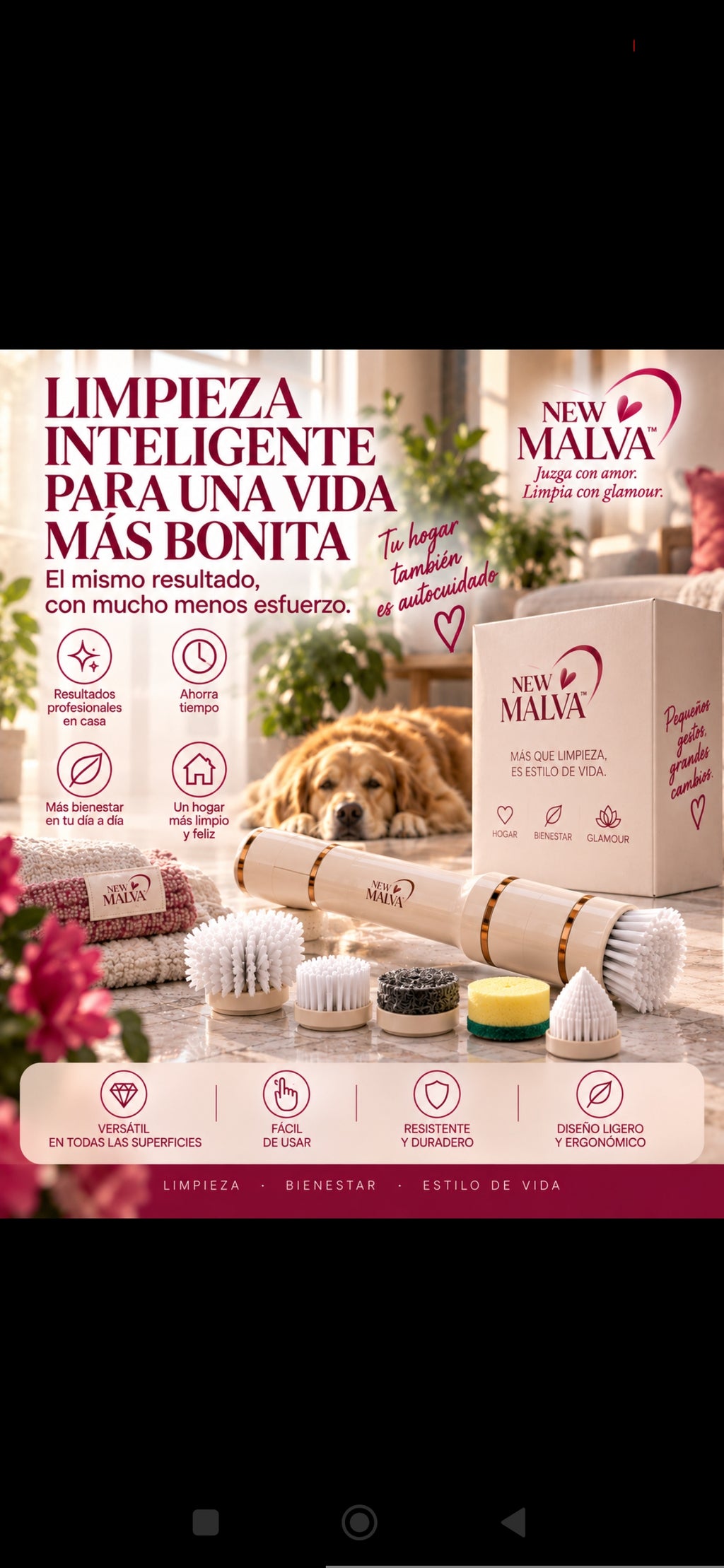 NEW MALVA™ — Cepillo Eléctrico de Limpieza