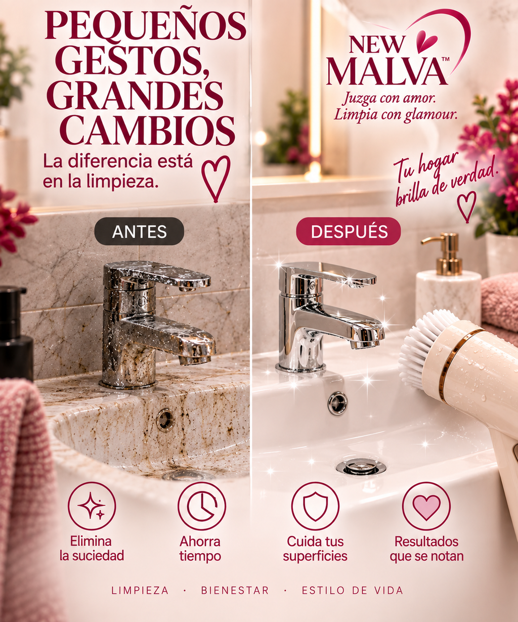 NEW MALVA™ — Cepillo Eléctrico de Limpieza